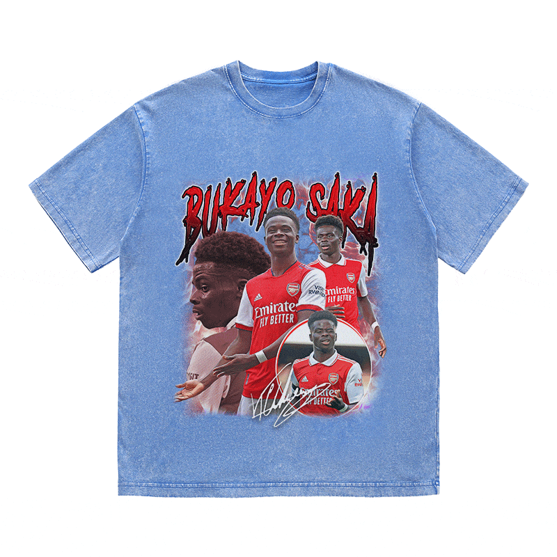 RDMCLOTHINGART tapestry hoodie BUKAYO SAKA HEAVY WEIGHT COTTON TEE-9151