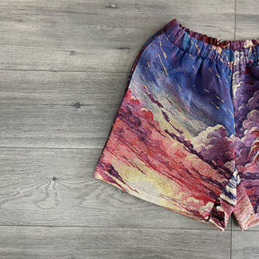 RDMCLOTHINGART tapestry hoodie CALIFORNIA SHORTS