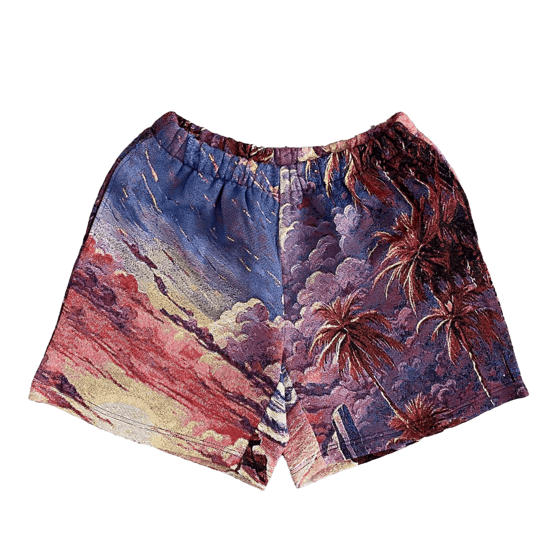 RDMCLOTHINGART tapestry hoodie CALIFORNIA SHORTS