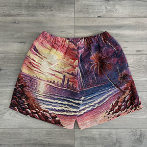 RDMCLOTHINGART tapestry hoodie CALIFORNIA SHORTS