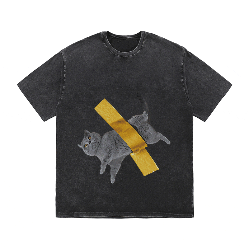RDMCLOTHINGART tapestry hoodie CAT 3 HEAVY WEIGHT COTTON TEE-9303