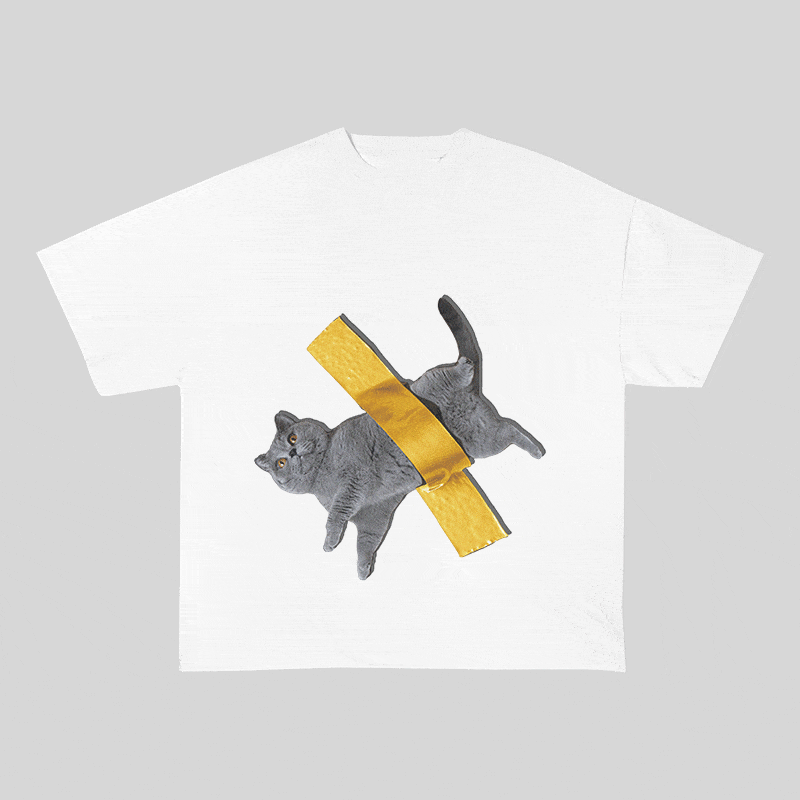 RDMCLOTHINGART tapestry hoodie CAT 3 HEAVY WEIGHT COTTON TEE-9303