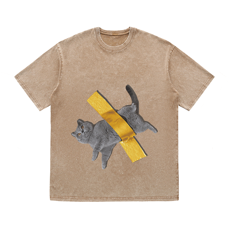 RDMCLOTHINGART tapestry hoodie CAT 3 HEAVY WEIGHT COTTON TEE-9303