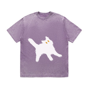 RDMCLOTHINGART tapestry hoodie CAT HEAVY WEIGHT COTTON TEE-9304