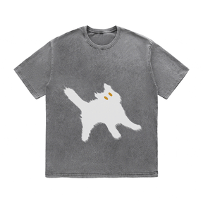 RDMCLOTHINGART tapestry hoodie CAT HEAVY WEIGHT COTTON TEE-9304