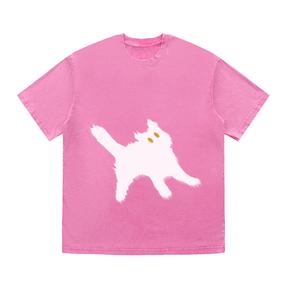 RDMCLOTHINGART tapestry hoodie CAT HEAVY WEIGHT COTTON TEE-9304