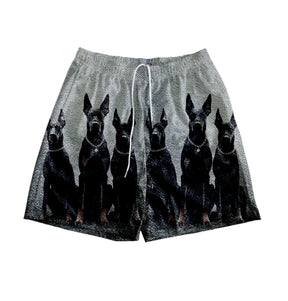 RDMCLOTHINGART tapestry hoodie CERBERUS TAPESTRY SHORTS