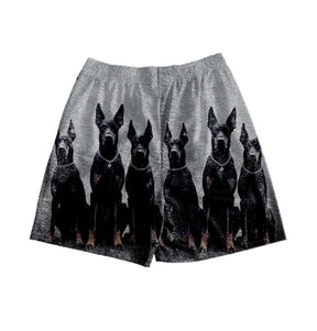 RDMCLOTHINGART tapestry hoodie CERBERUS TAPESTRY SHORTS