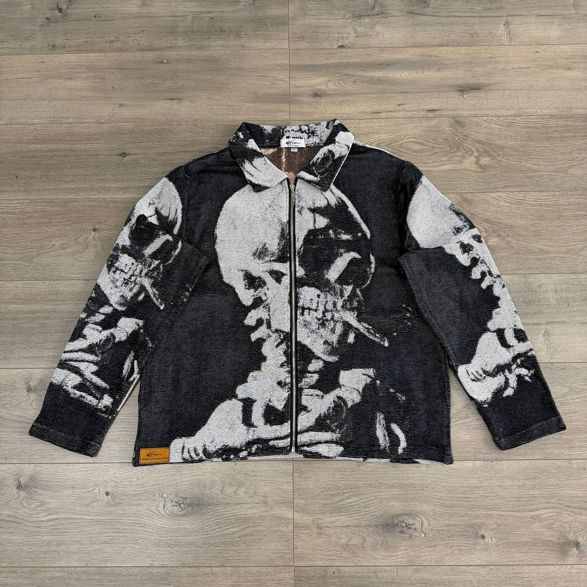 RDMCLOTHINGART tapestry hoodie CIGARETTE SKULL TAPESTRY JACKET