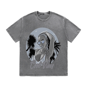 RDMCLOTHINGART tapestry hoodie COOL VIBES HEAVY WEIGHT COTTON TEE-9035
