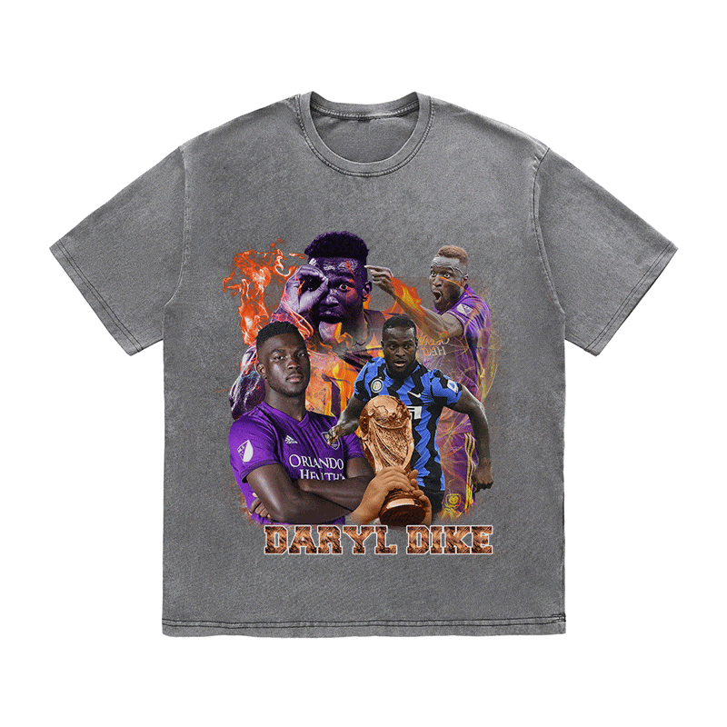 RDMCLOTHINGART tapestry hoodie DARYL DIKE HEAVY WEIGHT COTTON TEE-9153