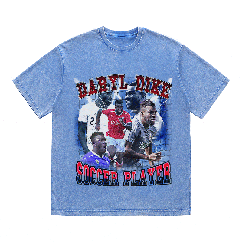 RDMCLOTHINGART tapestry hoodie DARYL DIKE HEAVY WEIGHT COTTON TEE-9154