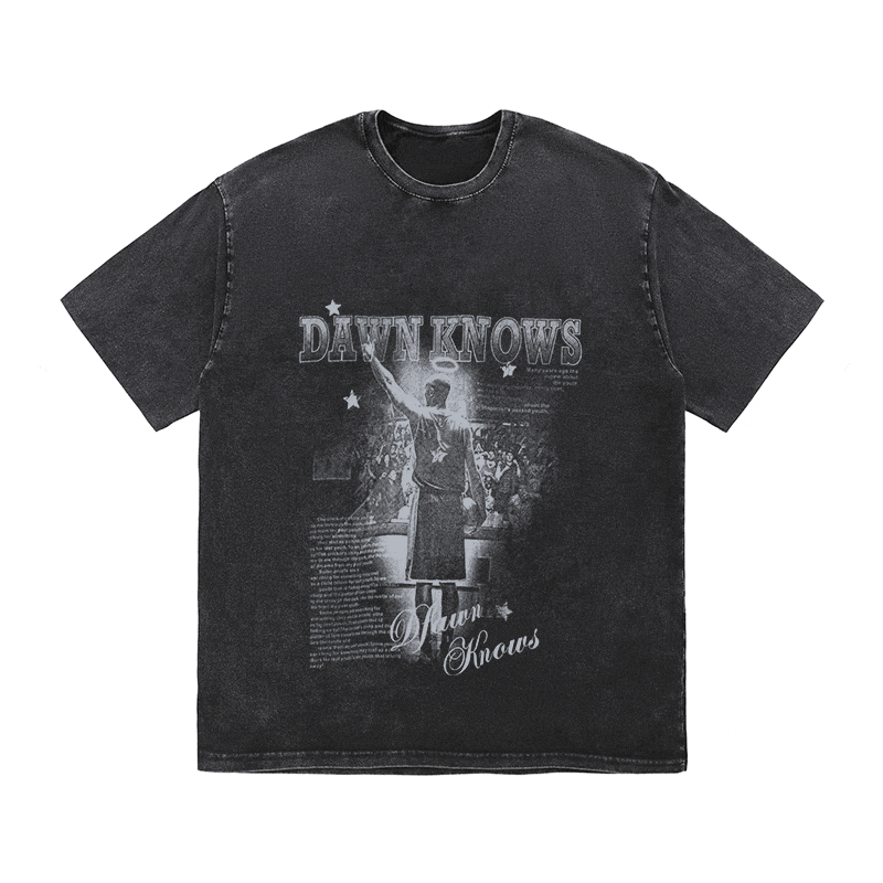 RDMCLOTHINGART tapestry hoodie DAWNKNOWS 2 HEAVY WEIGHT COTTON TEE-9308