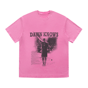 RDMCLOTHINGART tapestry hoodie DAWNKNOWS HEAVY WEIGHT COTTON TEE-9309