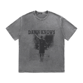 RDMCLOTHINGART tapestry hoodie DAWNKNOWS HEAVY WEIGHT COTTON TEE-9309
