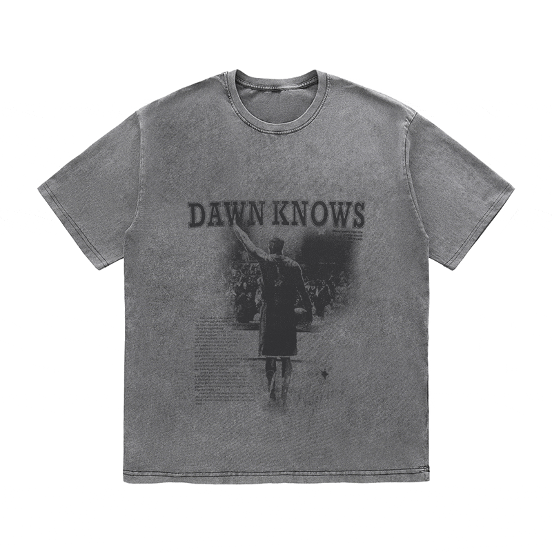 RDMCLOTHINGART tapestry hoodie DAWNKNOWS HEAVY WEIGHT COTTON TEE-9309