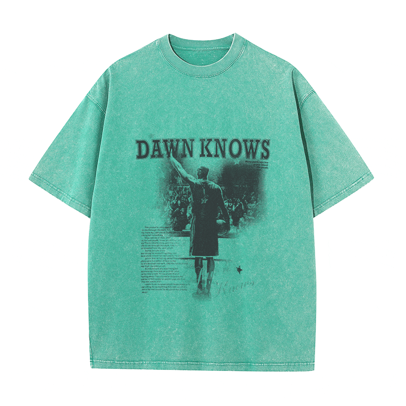 RDMCLOTHINGART tapestry hoodie DAWNKNOWS HEAVY WEIGHT COTTON TEE-9309