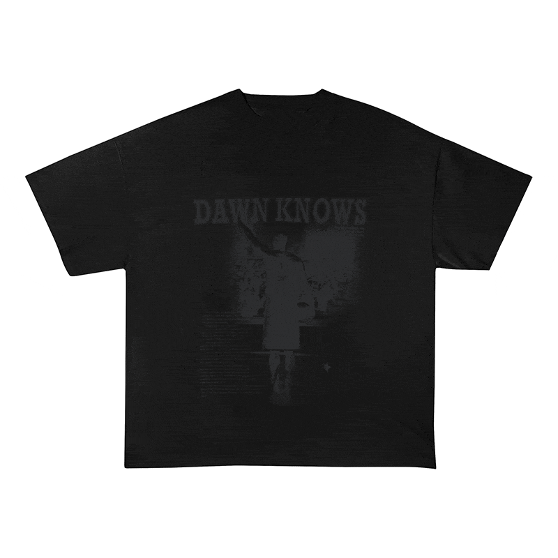 RDMCLOTHINGART tapestry hoodie DAWNKNOWS HEAVY WEIGHT COTTON TEE-9309