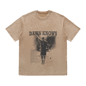 RDMCLOTHINGART tapestry hoodie DAWNKNOWS HEAVY WEIGHT COTTON TEE-9309