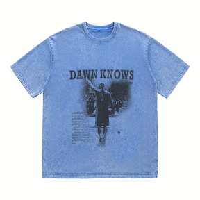 RDMCLOTHINGART tapestry hoodie DAWNKNOWS HEAVY WEIGHT COTTON TEE-9309