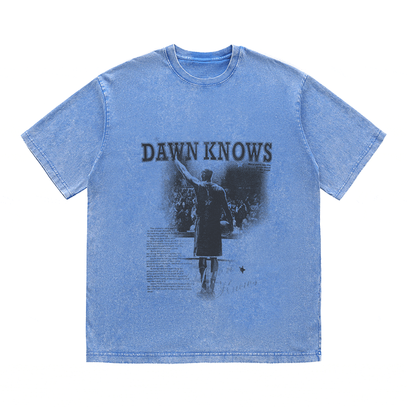 RDMCLOTHINGART tapestry hoodie DAWNKNOWS HEAVY WEIGHT COTTON TEE-9309