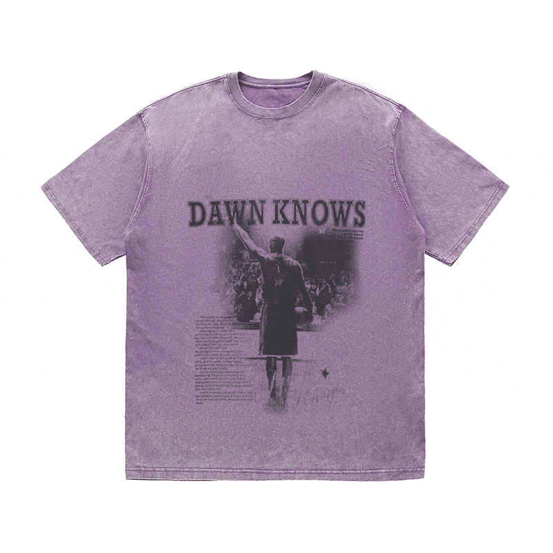 RDMCLOTHINGART tapestry hoodie DAWNKNOWS HEAVY WEIGHT COTTON TEE-9309