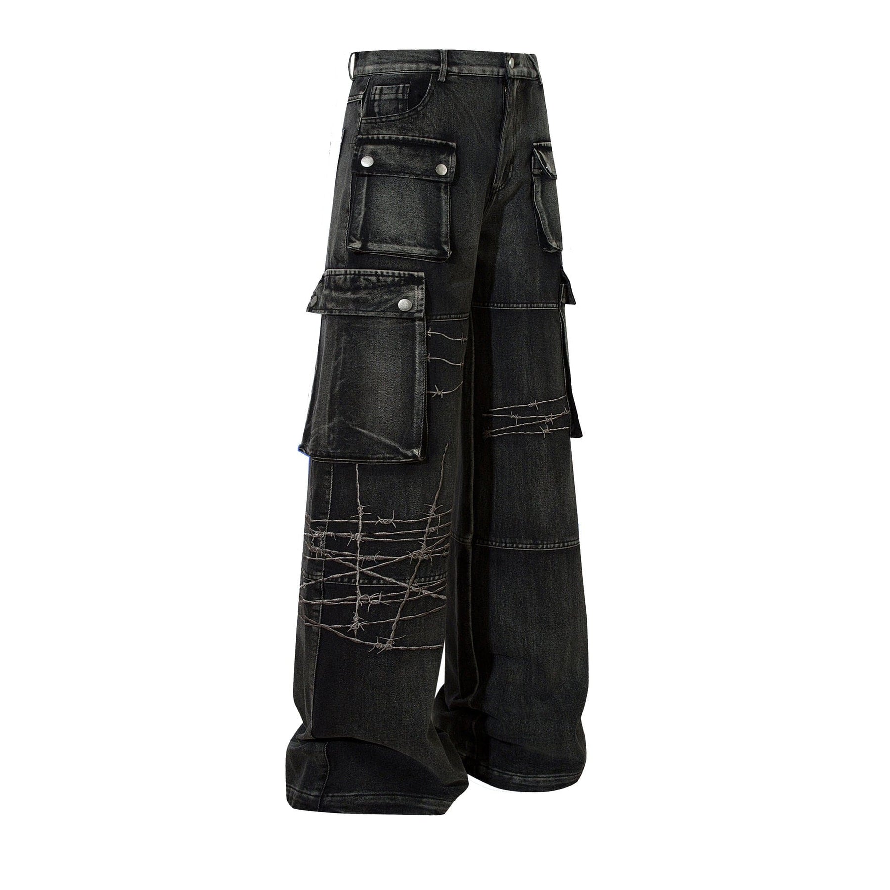 RDMCLOTHINGART S / Black tapestry hoodie DESIGNER PANTS-60077