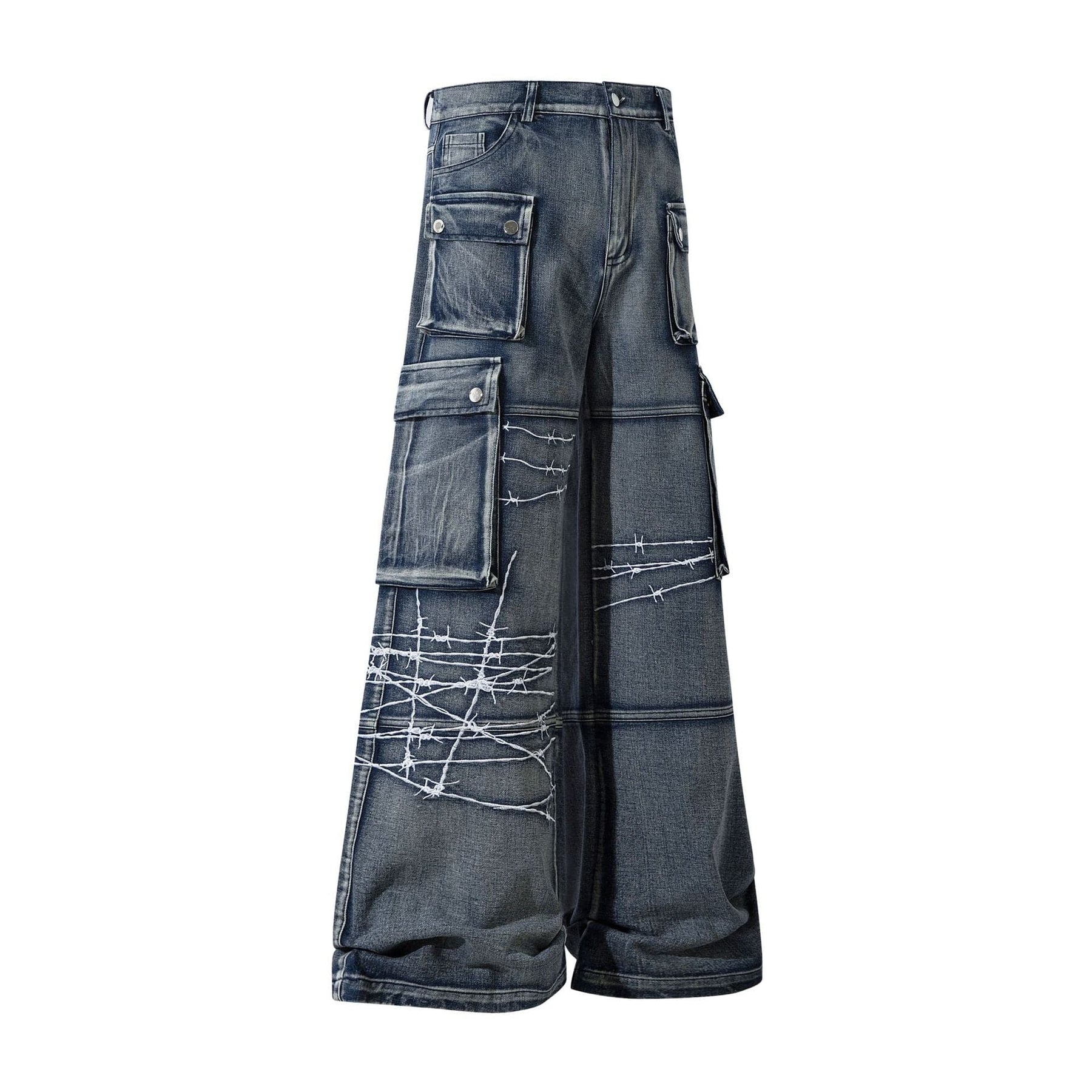 RDMCLOTHINGART S / Blue tapestry hoodie DESIGNER PANTS-60077