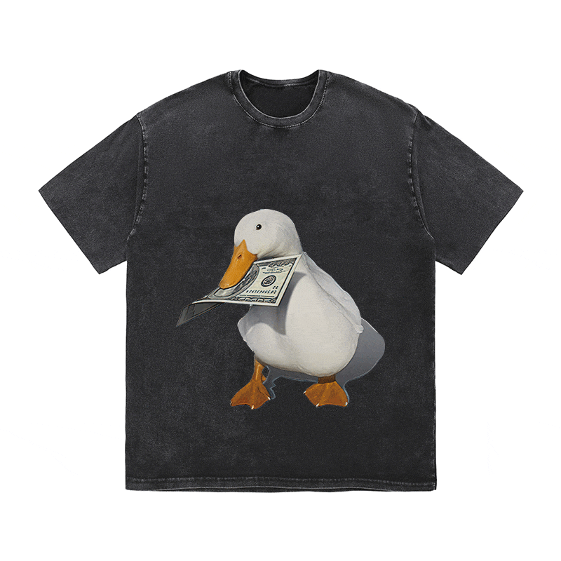 RDMCLOTHINGART tapestry hoodie DUCK HEAVY WEIGHT COTTON TEE-9311