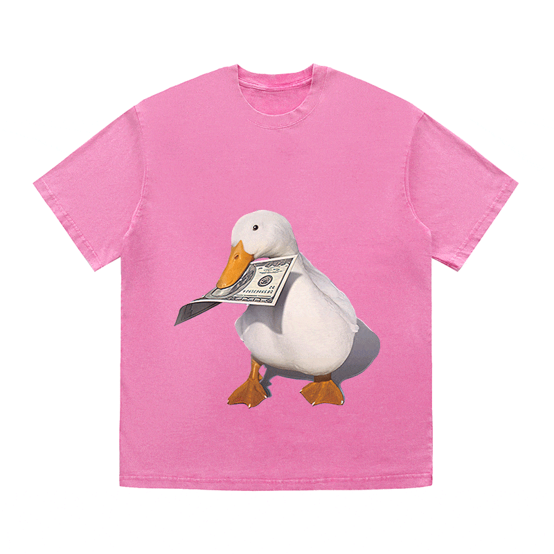 RDMCLOTHINGART tapestry hoodie DUCK HEAVY WEIGHT COTTON TEE-9311