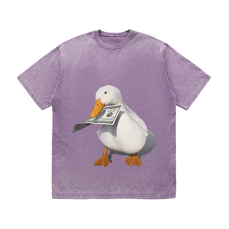 RDMCLOTHINGART tapestry hoodie DUCK HEAVY WEIGHT COTTON TEE-9311