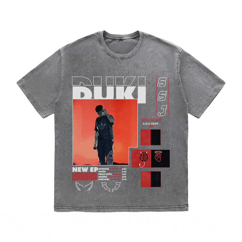 RDMCLOTHINGART tapestry hoodie DUKI HEAVY WEIGHT COTTON TEE-8995