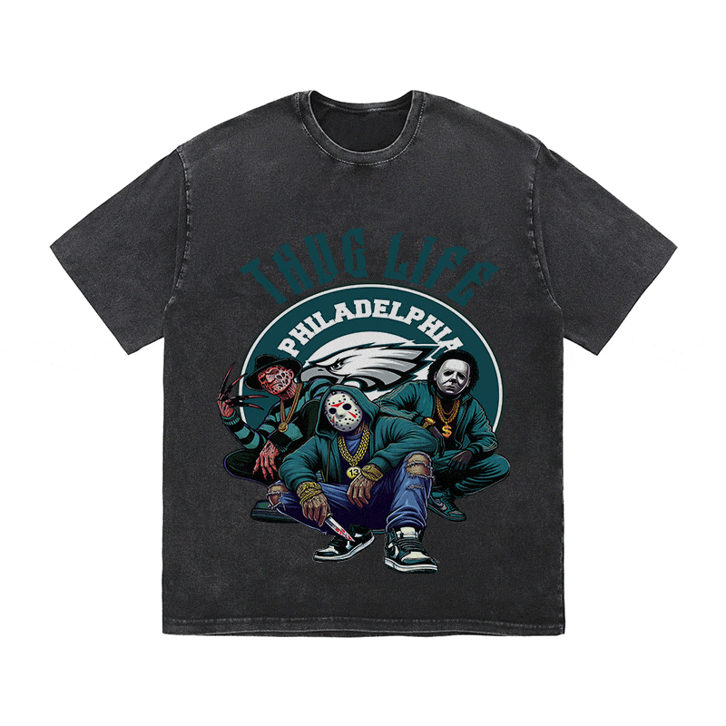 RDMCLOTHINGART tapestry hoodie EAGLES HEAVY WEIGHT COTTON TEE-8799