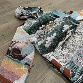 RDMCLOTHINGART tapestry hoodie ELBAPH TAPESTRY HOODIE