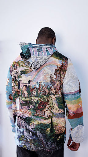 RDMCLOTHINGART tapestry hoodie ELBAPH TAPESTRY HOODIE