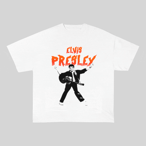 RDMCLOTHINGART tapestry hoodie ELVIS PRESLEY HEAVY WEIGHT COTTON TEE-8901