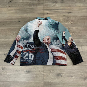 RDMCLOTHINGART tapestry hoodie FIGHT US TAPESTRY JACKET