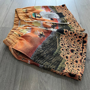RDMCLOTHINGART tapestry hoodie FLOWER BOY TAPESTRY SHORTS
