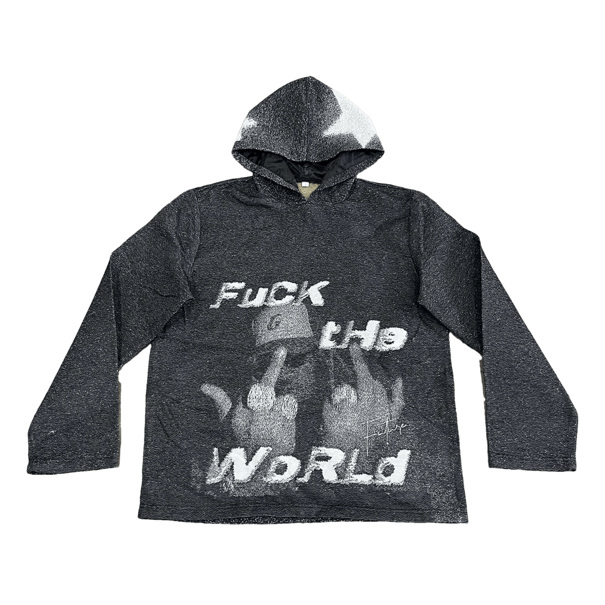 RDMCLOTHINGART tapestry hoodie FXXK THE WORLD TAPESTRY HOODIE