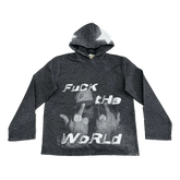 RDMCLOTHINGART tapestry hoodie FXXK THE WORLD TAPESTRY HOODIE