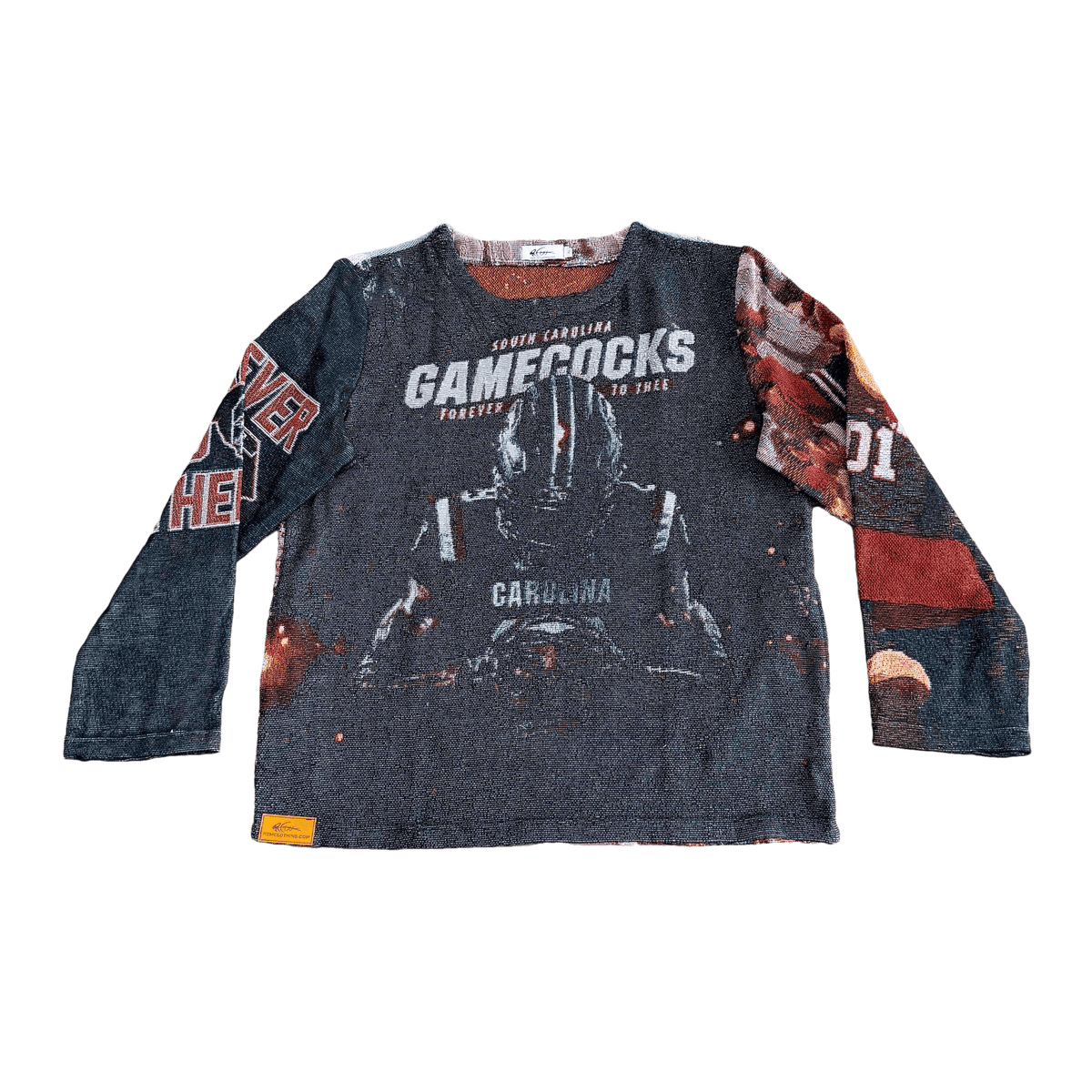 RDMCLOTHINGART tapestry hoodie GAMECOCKS TAPESTRY CREWNECK