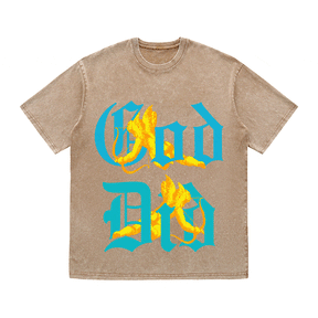RDMCLOTHINGART tapestry hoodie GOD DID HEAVY WEIGHT COTTON TEE-9040