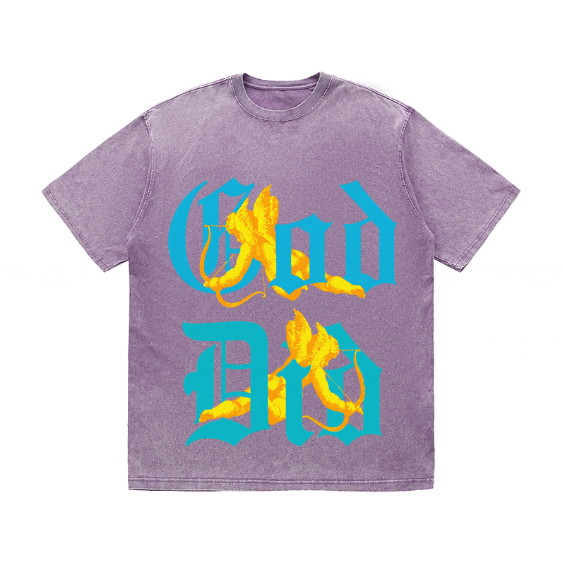 RDMCLOTHINGART tapestry hoodie GOD DID HEAVY WEIGHT COTTON TEE-9040