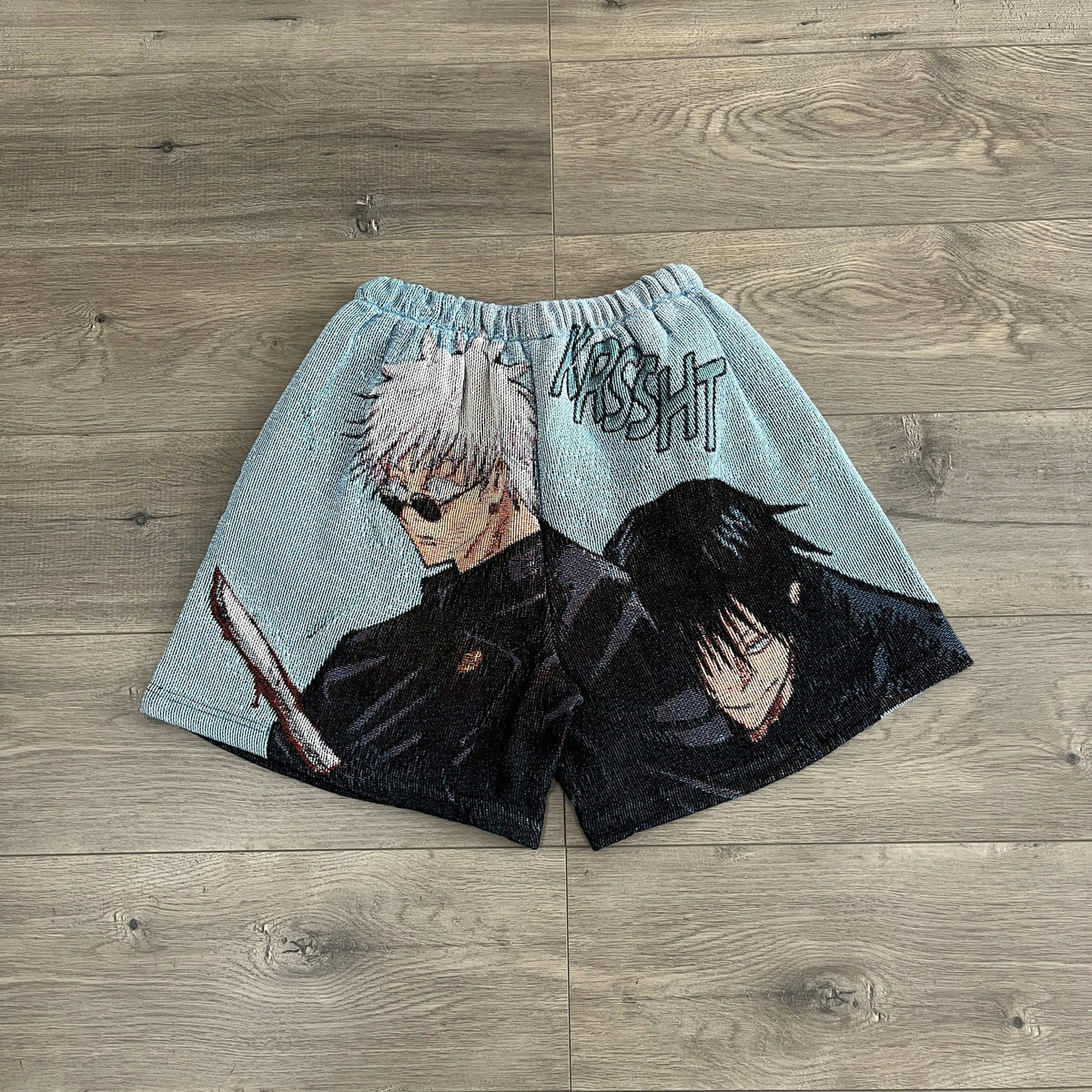RDMCLOTHINGART tapestry hoodie GOJO VS TOJI TAPESTRY SHORTS