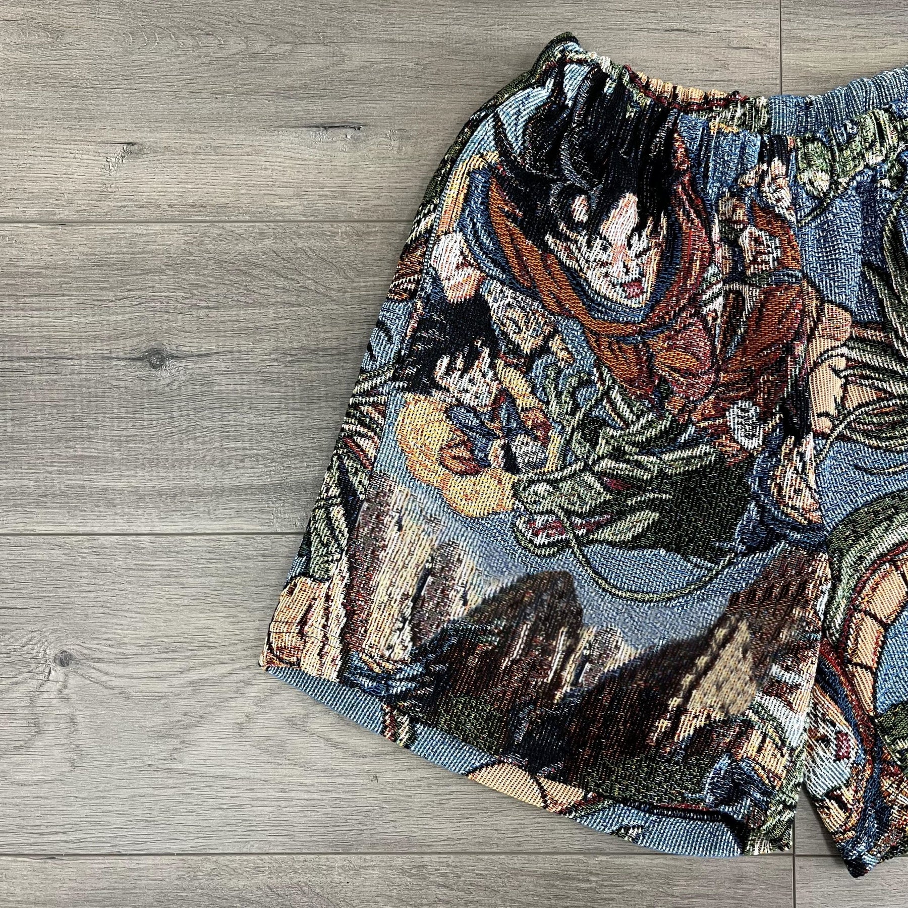 GOKU TAPESTRY SHORTS - RDMCLOTHINGART