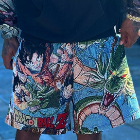 GOKU TAPESTRY SHORTS - RDMCLOTHINGART