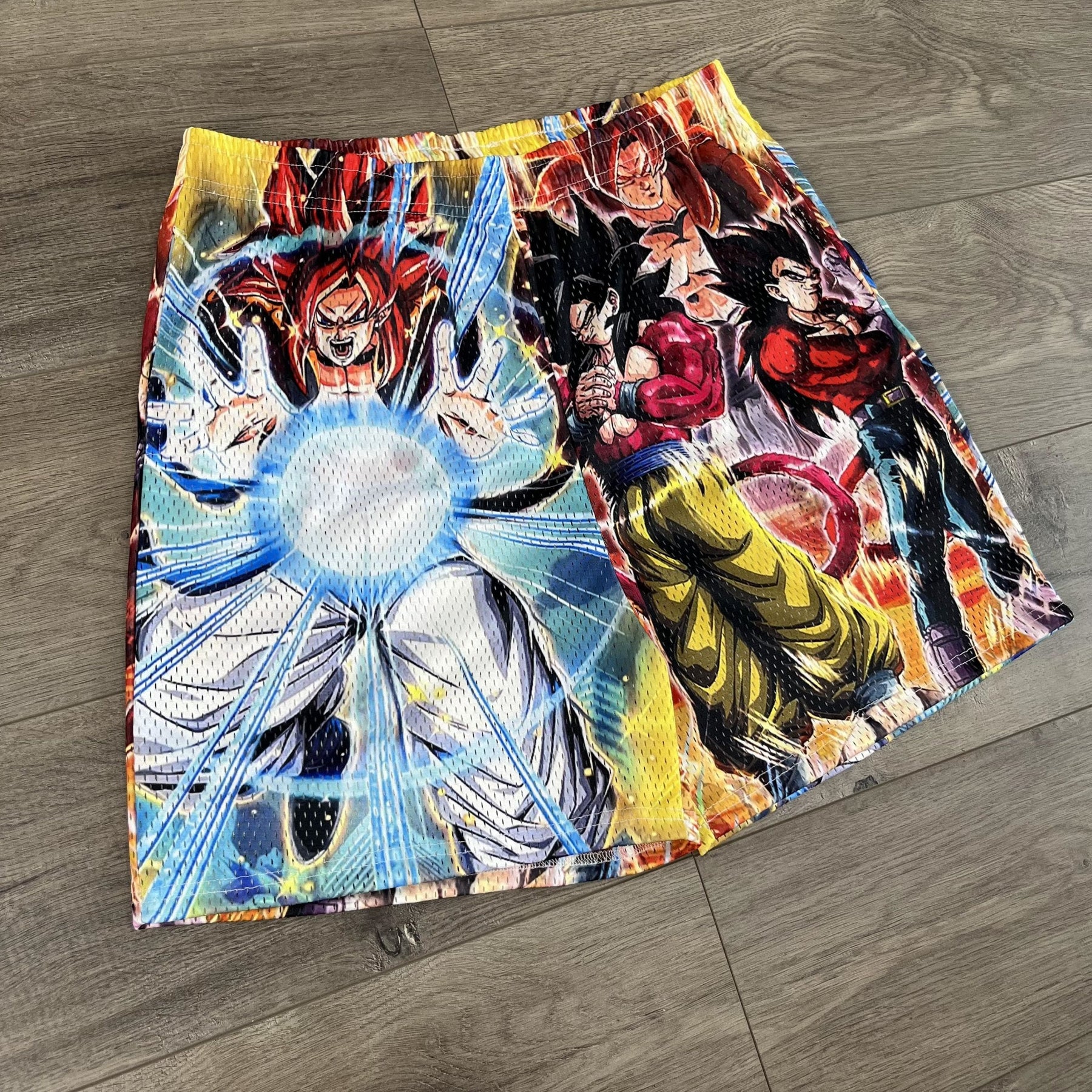 RDMCLOTHINGART tapestry hoodie GOKU&VEGETA MESH SHORTS-8664