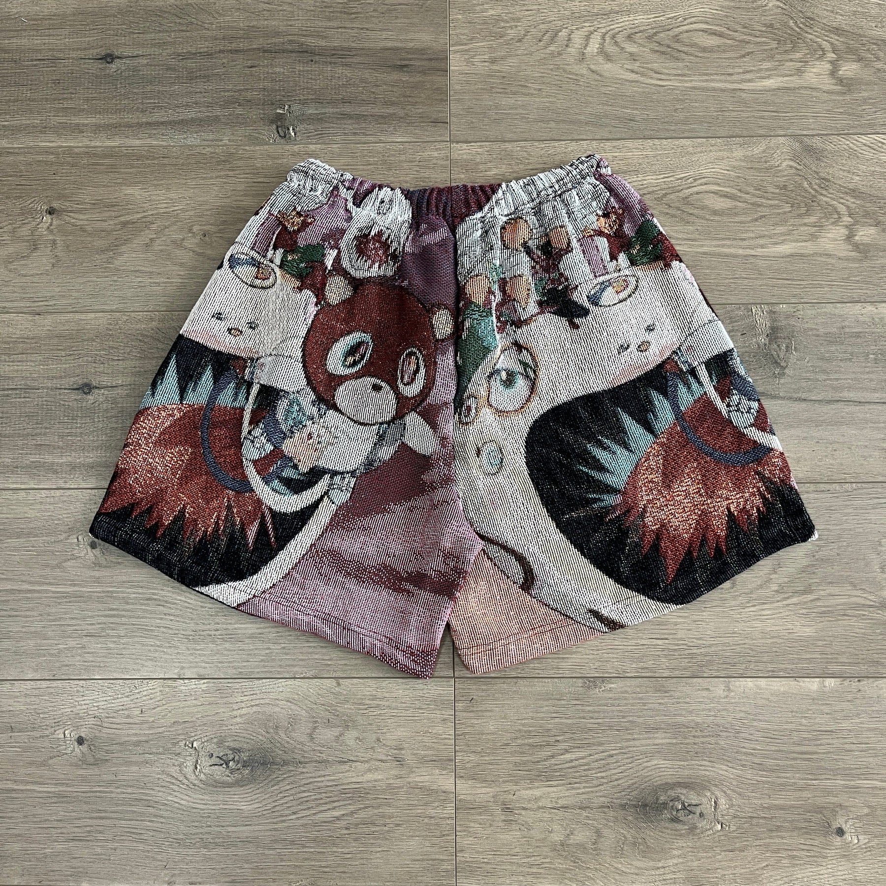 RDMCLOTHINGART tapestry hoodie GRADUATION TAPESTRY SHORTS