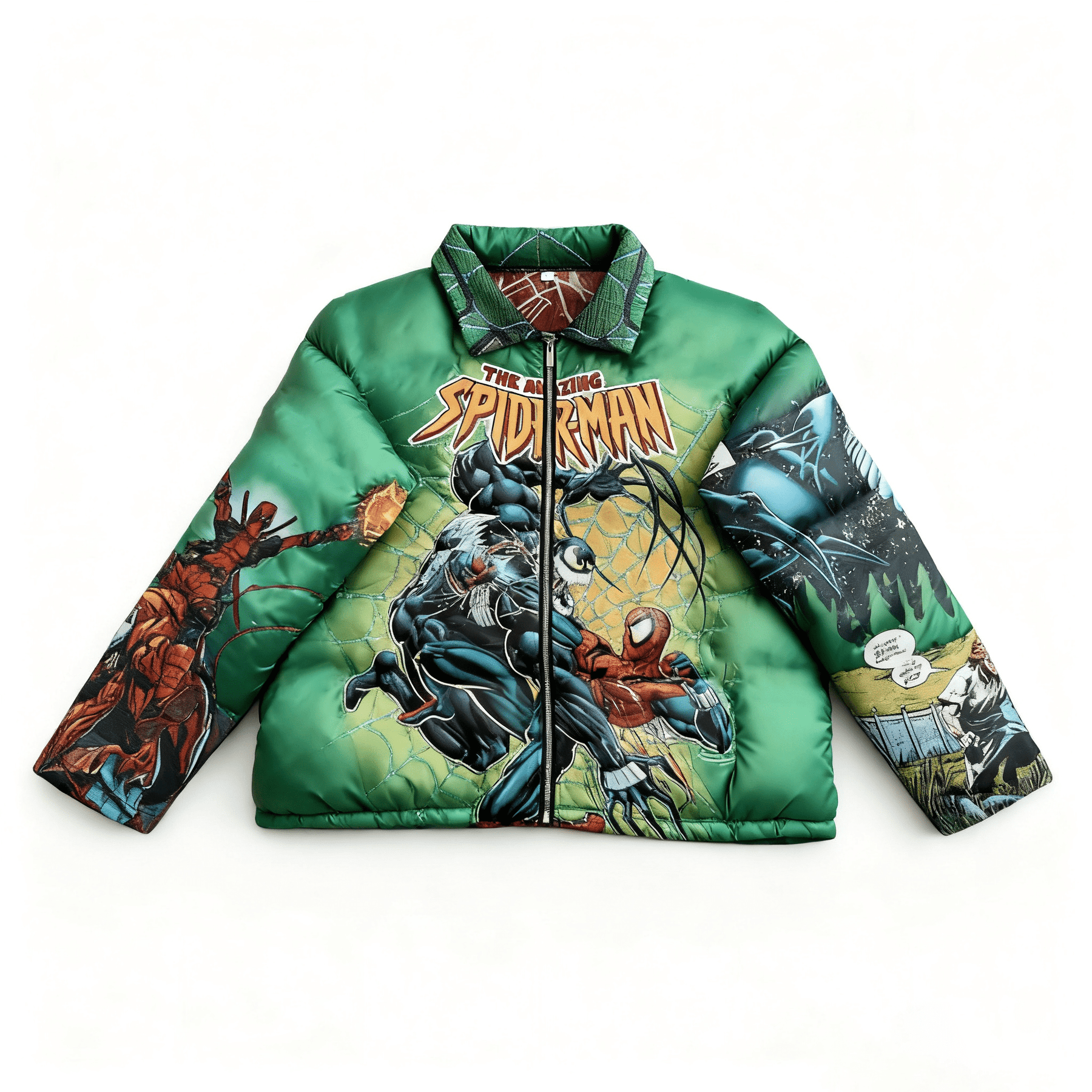 RDMCLOTHINGART tapestry hoodie GREEN SPIDER TAPESTRY COAT