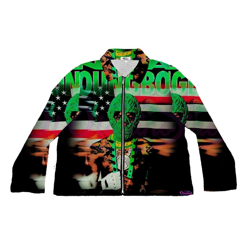 RDMCLOTHINGART tapestry hoodie GREEN YOUNGBOY TAPESTRY JACKET